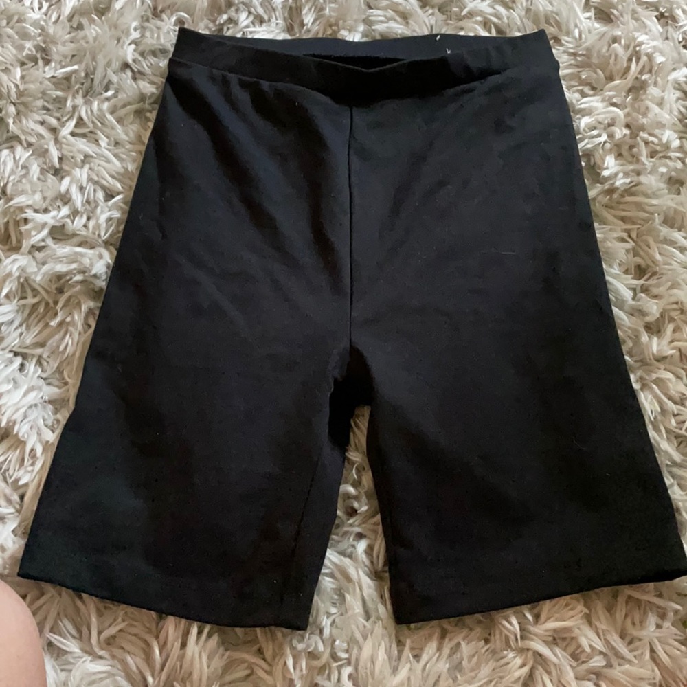 Black biker shorts